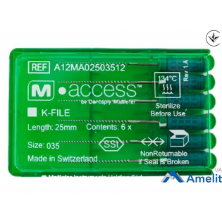 Інструмент ручний K-File M-Access №35, 25 мм (Dentsply Sirona), 6 шт./пак.